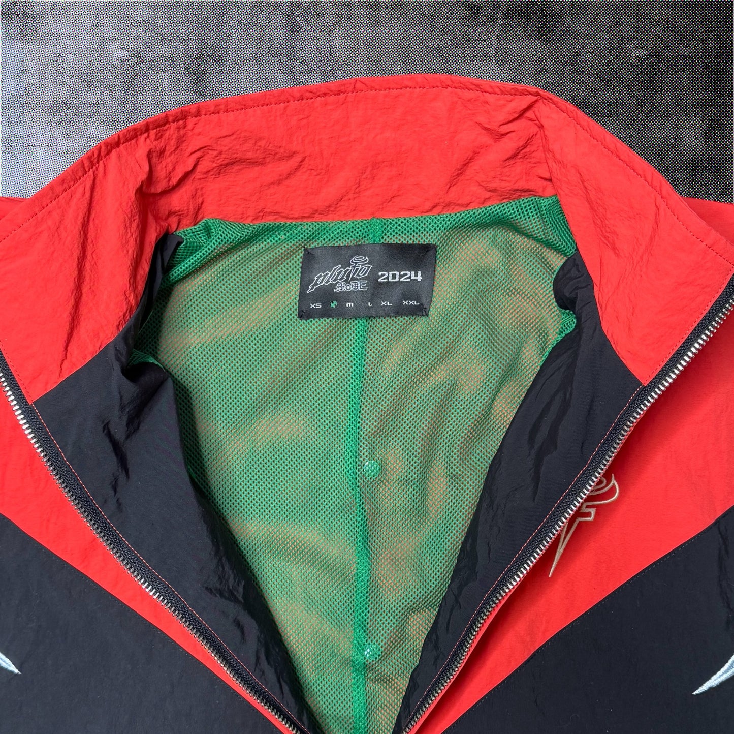 DENIM PATCHWORK WINDBREAKER