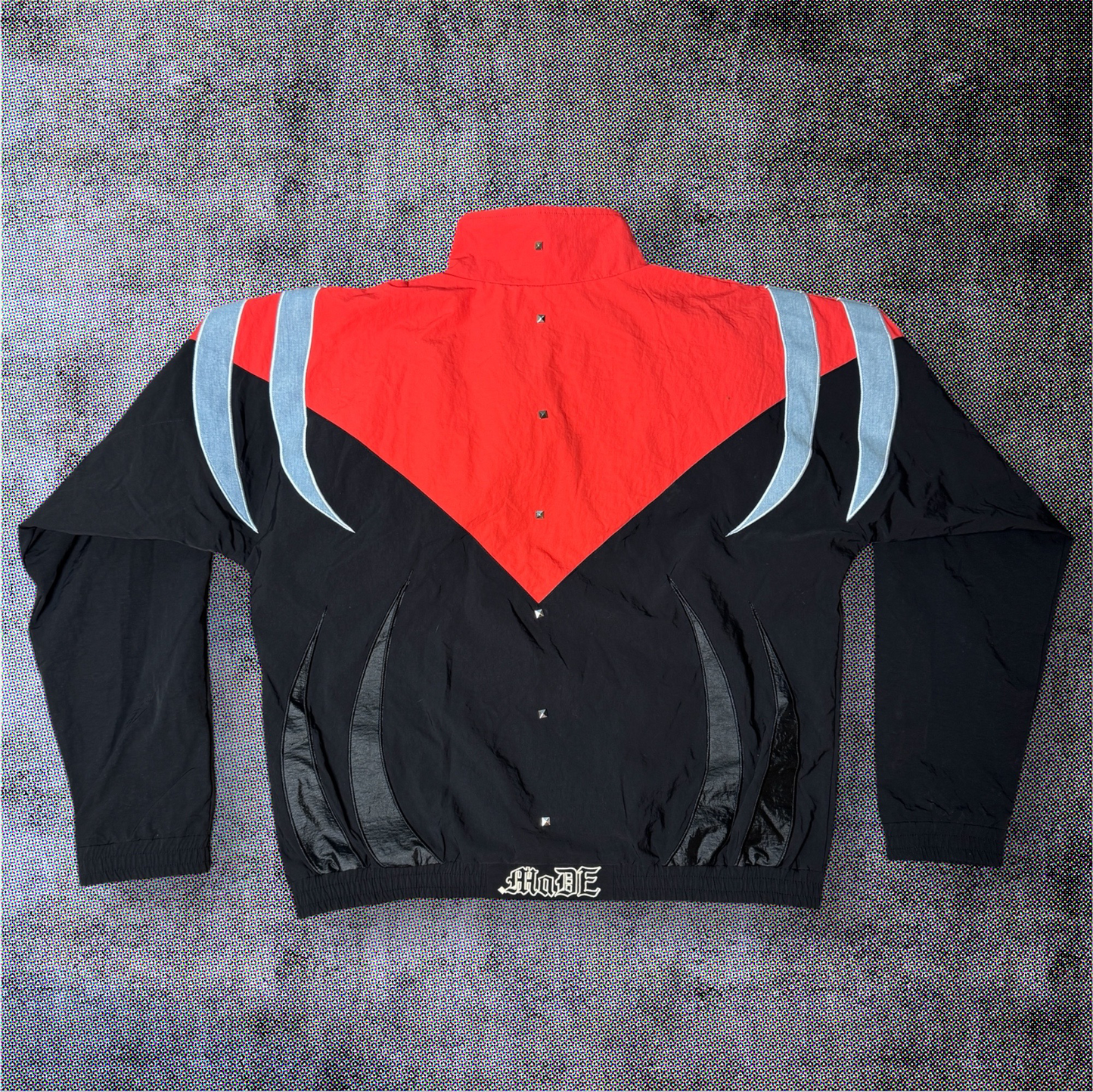 DENIM PATCHWORK WINDBREAKER