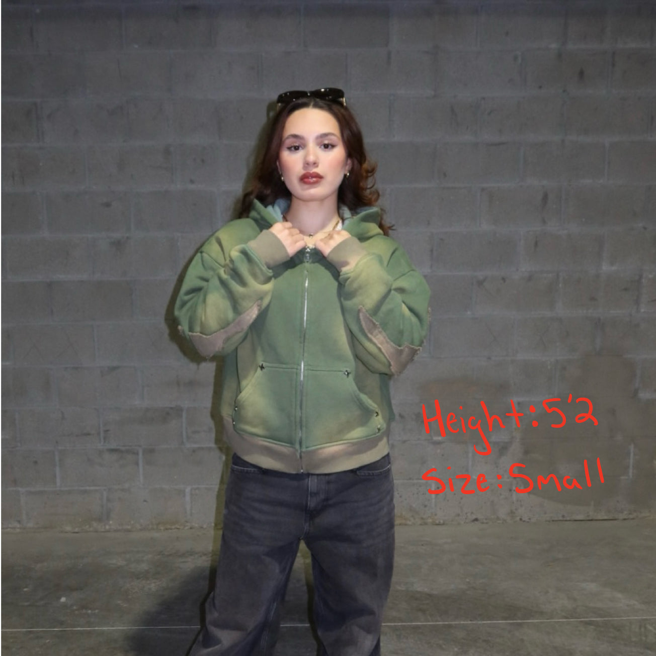 Finding Alignment Zip-Up (Vintage Green)