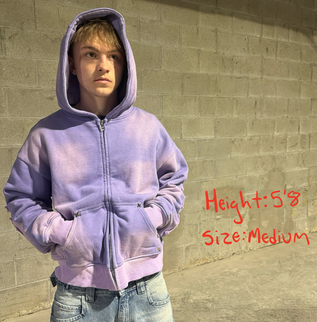 Finding Alignment Zip-Up (Vintage Purple)